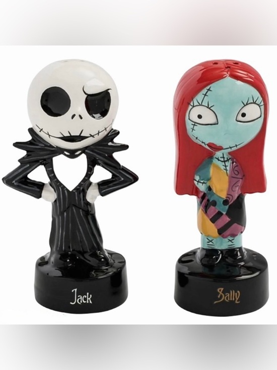 Disney Other - Disney Salt & Pepper Shakers Jack & Sally Nightmare Before Christmas